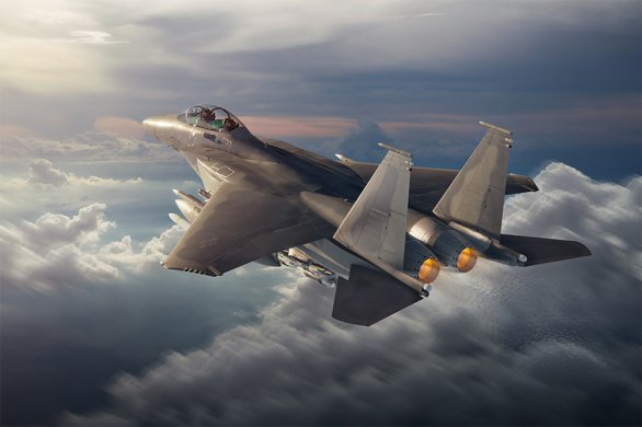 Víceúčelový bojový letoun Boeing F-15EX na prvních obrázcích