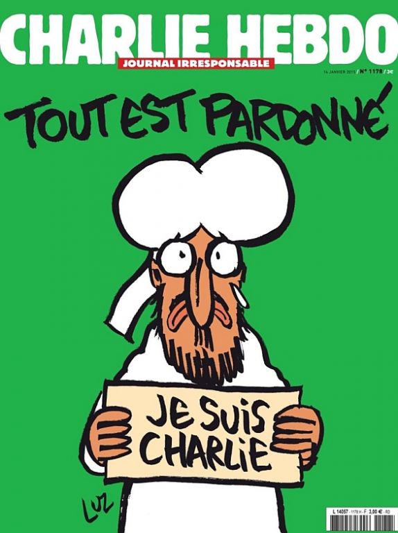 Foto: Obálka posledního čísla satirického magazínu Charlie Hebdo. /  Charlie Hebdo