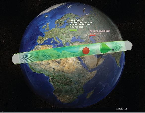 Foto: Koncepce satelitÅ¯ SeeMee. / DARPA